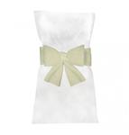 Ivoorkleurige Stoel Strik 19cm 6st