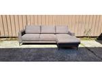 Brecia chaise longue grijs / antraciet