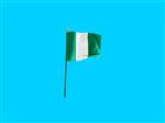 Tafelvlag Nigeria + kunststof houder