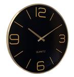 Luxe wandklok zwart 30cm