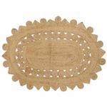 vidaXL Tapijt Bruin 122 x 183 cm Jute