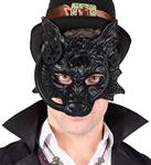 MASKER STEAMPUNK WOLF ZWART