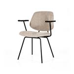 Stoel Lynn met arm | Beige Fletcher