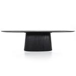Eettafel Aron ovaal 300x110 - zwart