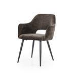 Stoel Esmee met arml. - bruin Mellow