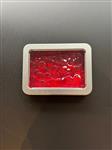 Rekenfiches in blikje (12x8 cm), Transparant rood (200 st.)