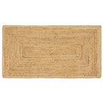 vidaXL Gebied Tapijt Beige 60 x 110 cm Jute
