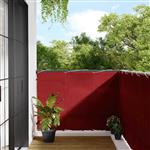 vidaXL Balkonscherm Rood 120x800 cm 100% Polyester Oxford