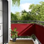 vidaXL Balkonscherm Rood 75x700 cm 100% Polyester Oxford
