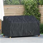 vidaXL Tuinbankhoes Zwart 165 x 70 x 65 / 94 cm 210D stof