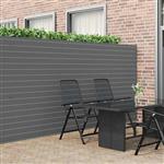 vidaXL Tuinhek Dubbelzijdig Grijs 1,8x5 m PVC