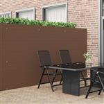 vidaXL Tuinhek Dubbelzijdig Bruin 1,8x5 m PVC