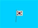 Tafelvlag Zuid-Korea + kunststof houder
