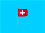 Tafelvlag Zwitserland + kunststof houder