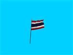 Tafelvlag Thailand + kunststof houder