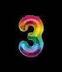 Folie Balloon 86cm  3 Regenboog