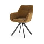 Eetkamerstoel Bliss met arml. - mustard