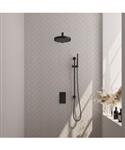 Brauer Stripe thermostatische inbouw regendouche 3-weg rechthoekig SET 19 met 25 cm douchekop en rec