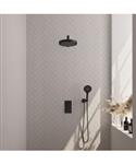 Brauer Stripe thermostatische inbouw regendouche 3-weg rechthoekig SET 16 met 25 cm douchekop en rec