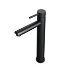 Brauer Stripe verhoogde opbouw wastafelmengkraan model A mat zwart