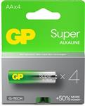 - GP Super-Alkaline AA-Batterijen x4