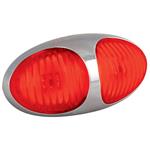 LED Autolamps LED markeringslicht rood | 12-24V | 10cm. kabel