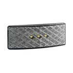 LED Autolamps LED markeringslicht wit | 12-24V | 35cm. kabel (smoke)