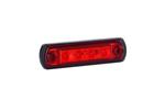 Horpol LED markeringslicht rood met beugel | 12-24V | 50cm. kabel