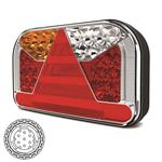 Fristom Links | LED achterlicht zonder kentekenlicht | 12-36V | 7-PIN AMP connector