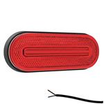 Fristom LED markeringslicht rood | 12-24V | 50cm. kabel