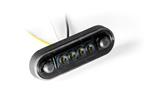 Fristom LED markeerlicht dark dual color wit/amber 12-24V 15cm kabel