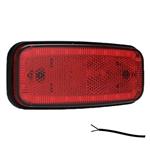 Fristom LED markeringslicht rood | 12-24V | 50cm. kabel