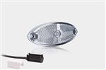 Fristom LED markeringslicht ovaal wit | 12-24V | 1,5mm². connector