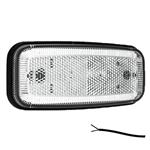 Fristom LED markeringslicht wit | 12-24V | 50cm. kabel
