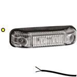 Fristom LED markeringslicht amber | 12-24V | 50cm. kabel