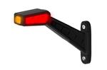 Fristom Links | LED breedtelamp | 12-36V | 30cm. kabel | rood/wit/amber
