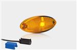 Fristom LED markeringslicht ovaal amber | 12-24V | 0,75mm². connector