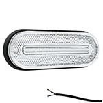 Fristom LED markeringslicht wit | 12-24V | 50cm. kabel