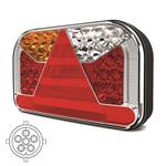 Fristom Links | LED achterlicht met kentekenlicht | 12-36V | 6-PIN