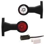 Fristom LED breedtelamp | rechte steel | 12-24V | 1,5mm². connector