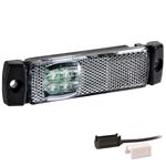 Fristom LED markeringslicht wit | 12-24V | 1,5mm. connector