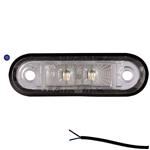 Fristom LED markeringslicht blauw | 12-24V | 50cm. kabel