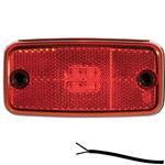 Fristom LED markeringslicht rood | 12-24V | 50cm. kabel