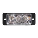 LED flitser 3 LED's | R65 | ultra platte slimline | amber | 10-30V