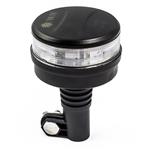 LED R65 zwaailamp amber met heldere lens | 12-24V | DIN-voet