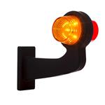 Horpol Rechts | LED pendellamp | haakse steel | heldere lens | 12-24V