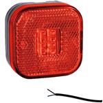 Fristom LED markeringslicht rood | 12-24V | 50cm. kabel