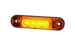 Horpol LED markeringslicht amber | 12-24V | 50cm. kabel