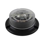 ElectraQuip LED low base zwaailamp amber transparant | 3-bouts | 12-24V | R65