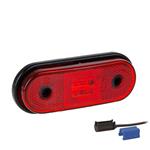 Fristom LED markeringslicht rood | 12-24V | 0,75mm². connector